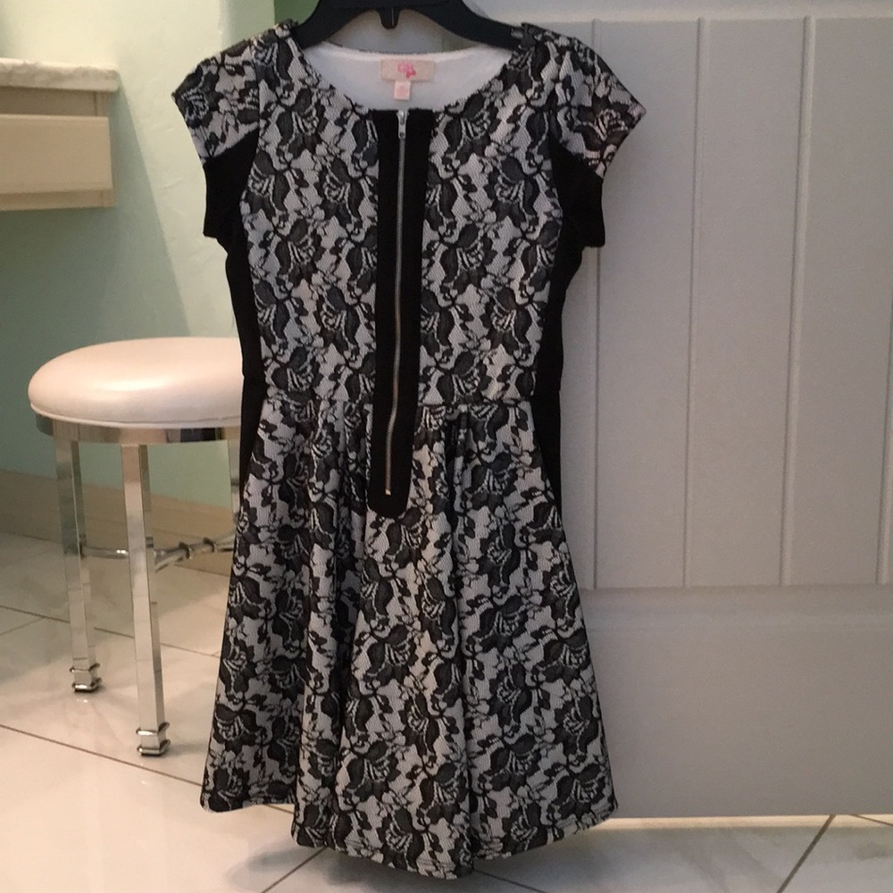 GB girls Black Lace dress